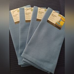 FIESTA Fabric 19"x19" Napkins -Set Of 4 New Blue